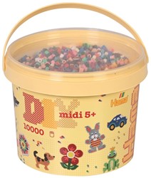 Hama 10.000 strijkkralen in emmer (Midi 5+)