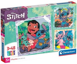 Stitch Puzzel (3x48 stuks)