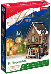 3D Puzzel - Hollandse Klompenmakerij LED (53 stukjes)