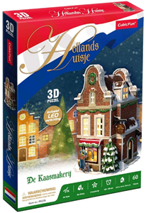 CubicFun Cubic Fun - Hollandse Kaaswinkel 3D LED Puzzel (60 stukjes)