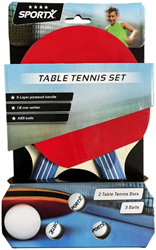 SportX - Tafeltennisset met 3 Tafeltennisballen (4 ster)