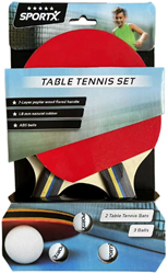 SportX - Tafeltennisset met 3 Tafeltennisballen (5 ster)