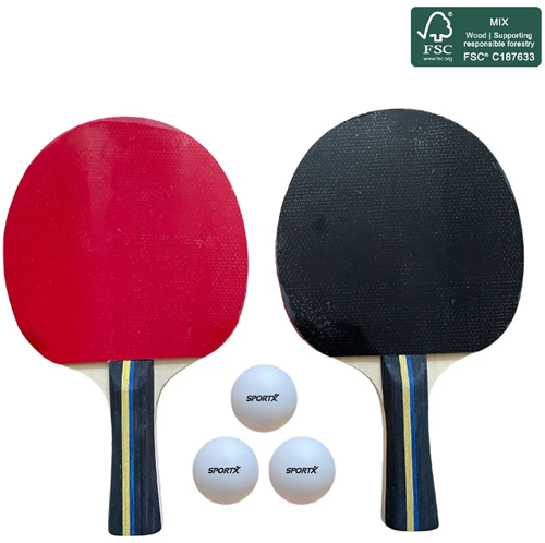 SportX - Tafeltennisset met 3 Tafeltennisballen (5 ster)-2