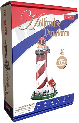 3D Puzzel - Vuurtoren LED (51 stukjes)