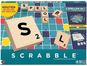 Mattel Scrabble - Houten Editie