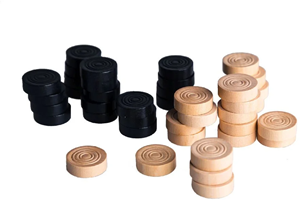 Clown Games Houten Damstenen (40 stuks)
