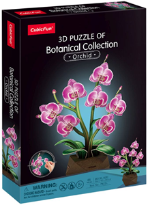 CubicFun Orchidee 3D Puzzel Kamerplant (85 stukjes)