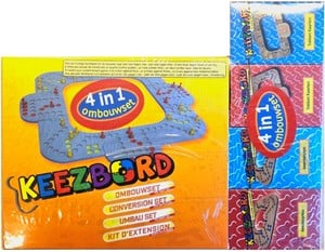 Afbeelding van het spelletje Keezbord 4-in-1 Ombouwset Hout (Inclusief Spelkaarten)