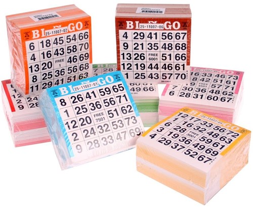 Bingokaarten (Pak 500 stuks)