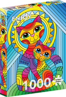 Inseparable Cat and Kitten Puzzel (1000 stukjes)