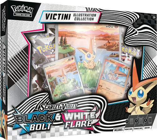 Pokemon - Black Bolt & White Flare Illustration Collection - Victini