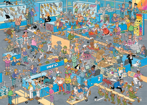 Jan van Haasteren - De Verbouwing & Doe-Het-Zelfwinkel (2x1000 stukjes)-3