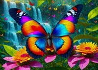 Butterfly in the Forest Puzzel (1000 stukjes)-2