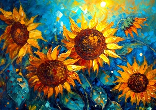 Sunflowers Reunion Puzzel (1000 stukjes)-2