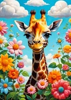 Cute Giraffe Puzzel (1000 stukjes)-2