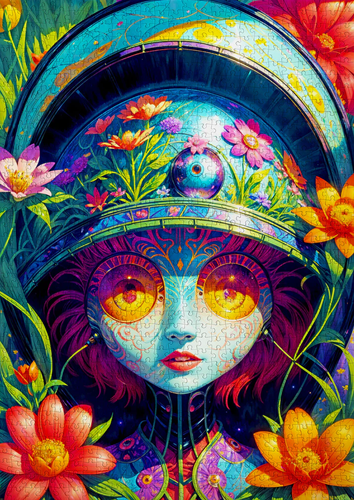 Floral Warrior Puzzel (1000 stukjes)-2