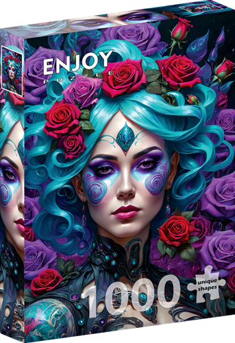 Gothic Flowers Portrait Puzzel (1000 stukjes)
