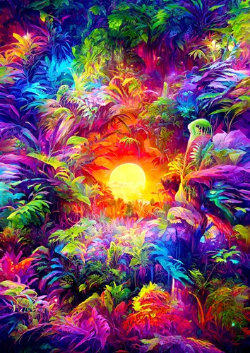 Rainbow Tropic Puzzel (1000 stukjes)-2