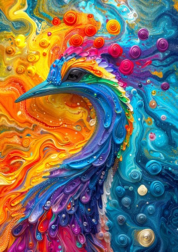 Marble Feathers Puzzel (1000 stukjes)-2