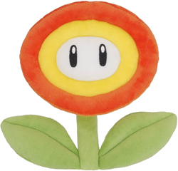 Super Mario - Fire Flower Pluche Knuffel (18cm)