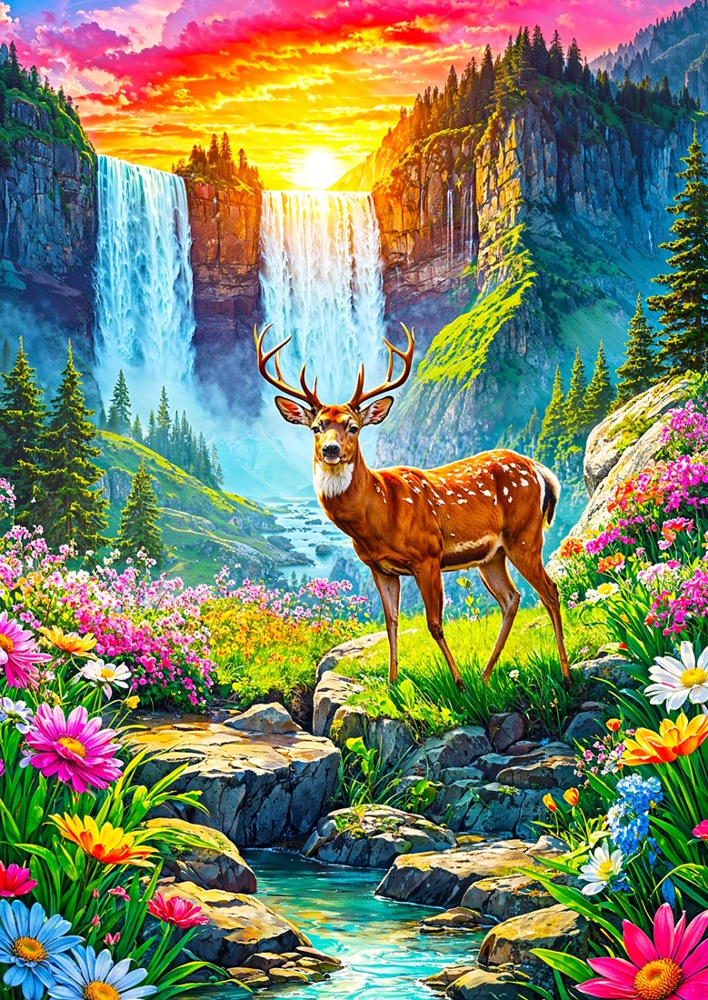 Puzzle Bush: Camping Idyll am See, 1 000 stukken Puzzle Bush: Camping Idyll am See, 1 000 stukken