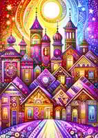 Violet Town Puzzel (1000 stukjes)-2