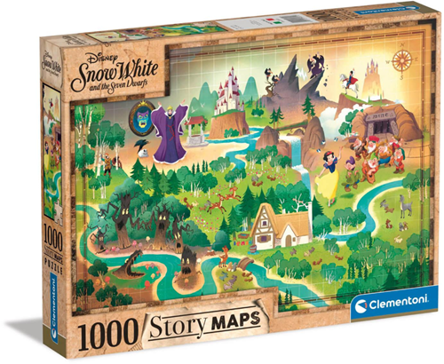 Disney - Snow White Story Maps Puzzel (1000 stukjes)