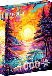 Van Life at the Beach Puzzel (1000 stukjes)