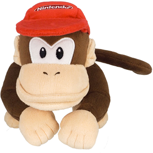 Together Plus Super Mario - Diddy Kong Pluche Knuffel (21 cm)