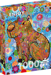 Patterned Capybara Puzzel (1000 stukjes)