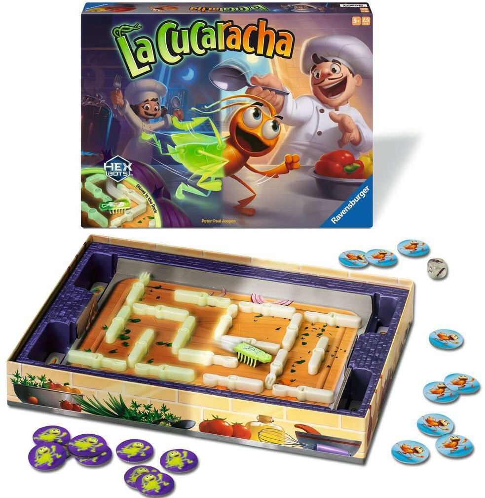 RAVENSBURGER La Cucaracha Glow in the Dark Board Game - Wild Willy