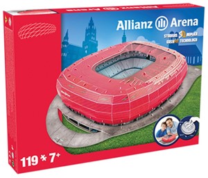 Afbeelding van het spelletje Bayern Munchen - Allianz Arena 3D Puzzel (119 stukjes)