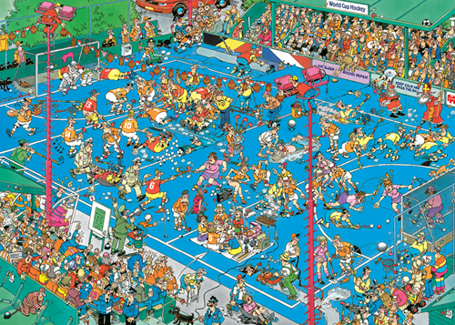Jan van Haasteren - Hockey Kampioenschappen Puzzel (1000 stukjes)-2