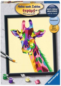 Afbeelding van het spelletje Schilderen op Nummer - Bonte Giraffe
