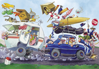 Cartoon Classic - Off on Holiday Puzzel (500 stukjes)-2