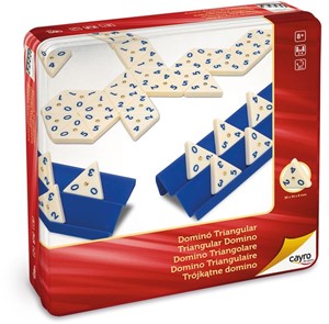 Afbeelding van het spelletje Triangular Domino Metal Box