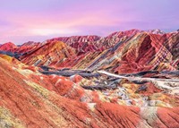Beautiful Mountains - Regenboogbergen China Puzzel (1000 stukjes)-2