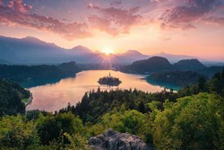 Meer van Bled, Slovenie Puzzel (3000 stukjes)