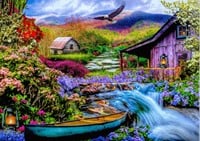 Heaven on Earth in the Mountains Puzzel (1500 stukjes)-2