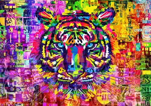 Wonderful Tiger Puzzel (1000 stukjes)-2