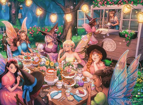 High Tea Met Feeën Puzzel (300 XXL stukjes)-2