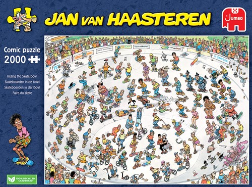 Jan van Haasteren - Skateboarden In De Bowl Puzzel (2000 Stukjes)-3