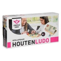 Houten Ludo Spel (Opklapbaar)