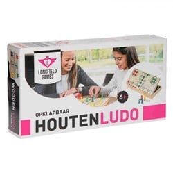 Houten Ludo Spel (Opklapbaar)