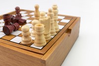 Schaken in houten box-3