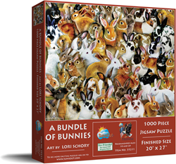 Lori Schory - A Bundle of Bunnies Puzzel (1000 stukjes)