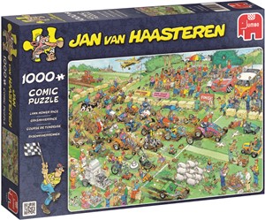 Afbeelding van het spelletje Jan van Haasteren - Grasmaaierrace Puzzel (1000 stukjes)