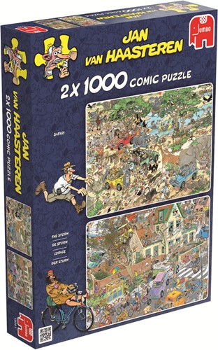 Jan van Haasteren - Safari/Storm Puzzel 2 in 1