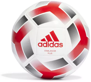 Adidas Starlancer Plus Voetbal (Maat 5) - Wit/Rood/Grijs