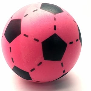 Foam Voetbal Roze 20cm